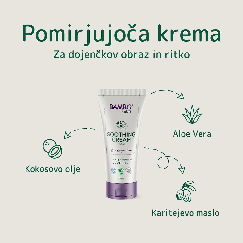 Bambo Nature, pomirjujoča krema (100 ml)