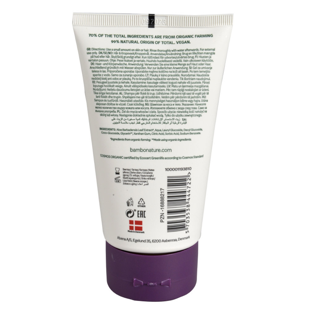 Bambo Nature, otroški gel za umivanje telesa in las (150 ml)