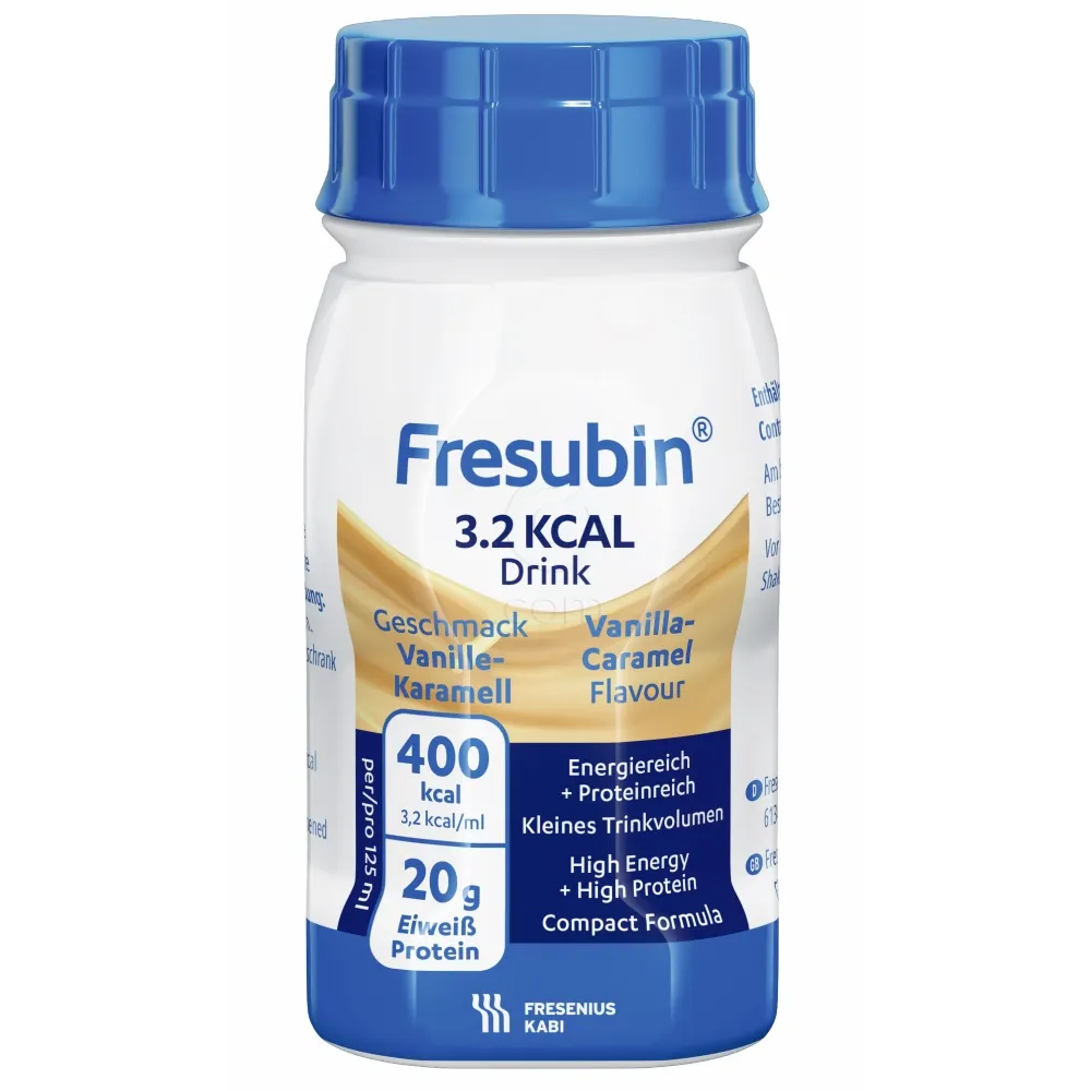 Fresubin Drink 3,2 kcal/ml, napitek z okusom vanilija/karamela (4 x 125 ml)