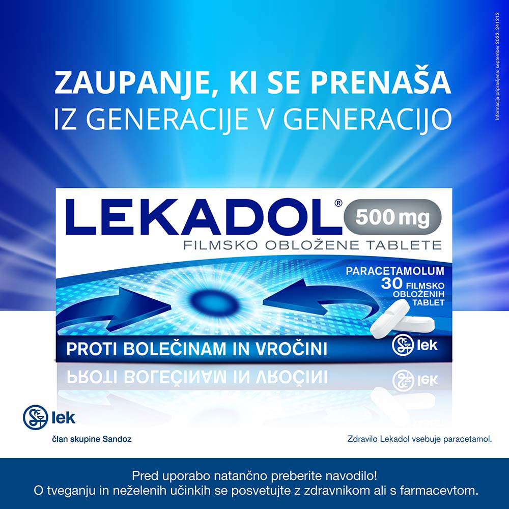 Lekadol 500 mg, filmsko obložene tablete (30 tablet)