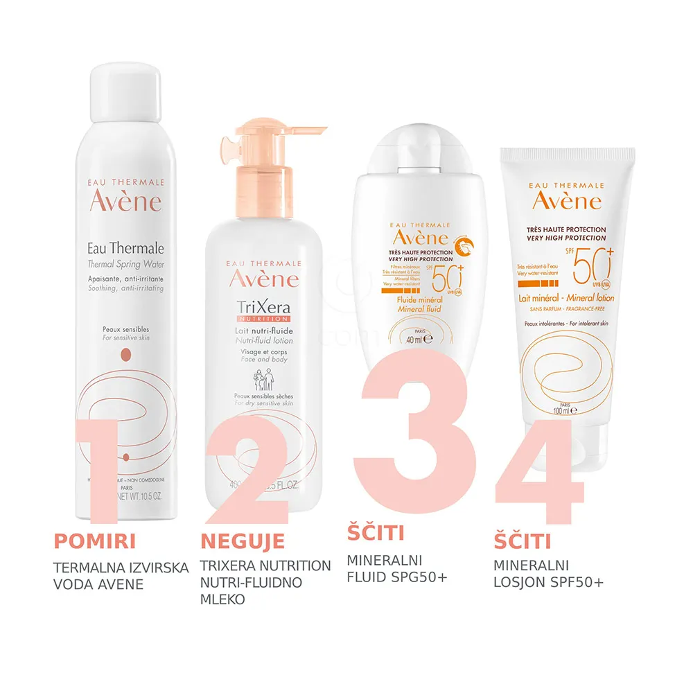 Avene Sun, mineralni fluid - ZF50+ (40 ml)