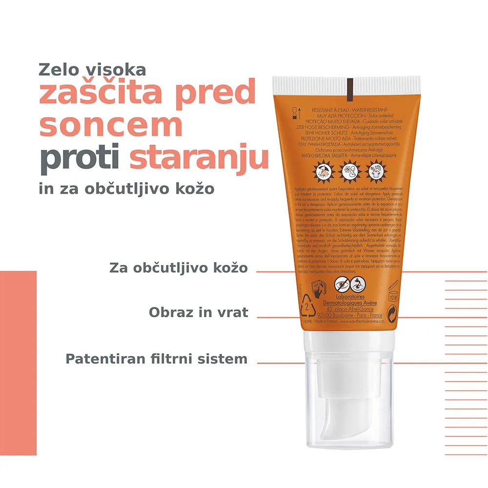 Avene Sun anti-age, krema - ZF50+ (50 ml)