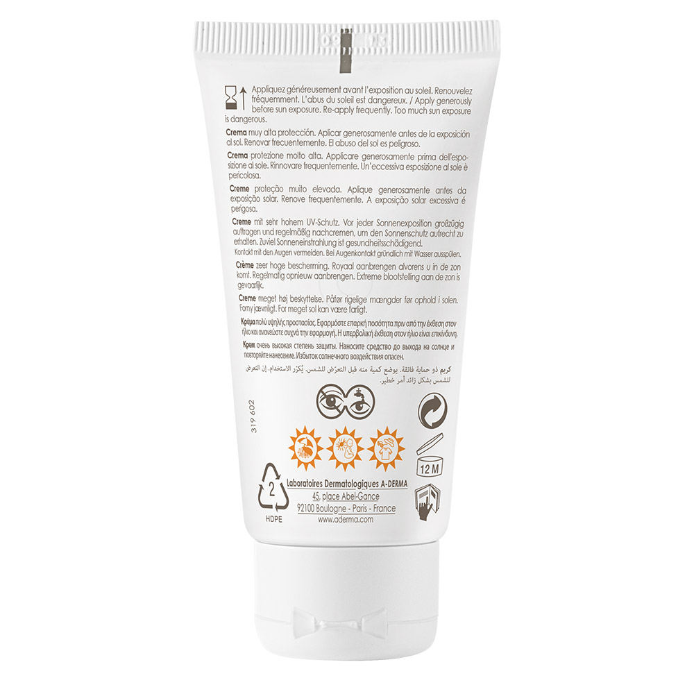A-Derma Protect, krema za suho kožo - ZF50+ (40 ml)