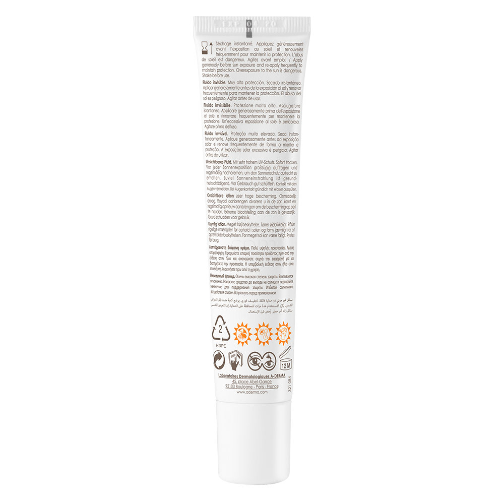 A-Derma Protect, nevidni fluid - ZF50+ (40 ml)