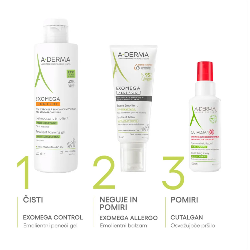 A-Derma Exomega Allergo, emolientni balzam (200 ml)