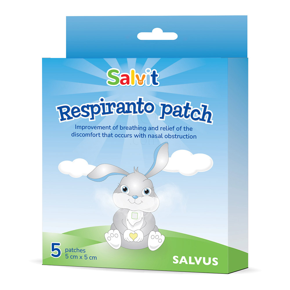Salvit Respiranto, obliži - 5 x 5 cm - paket (2 x 5 obližev)