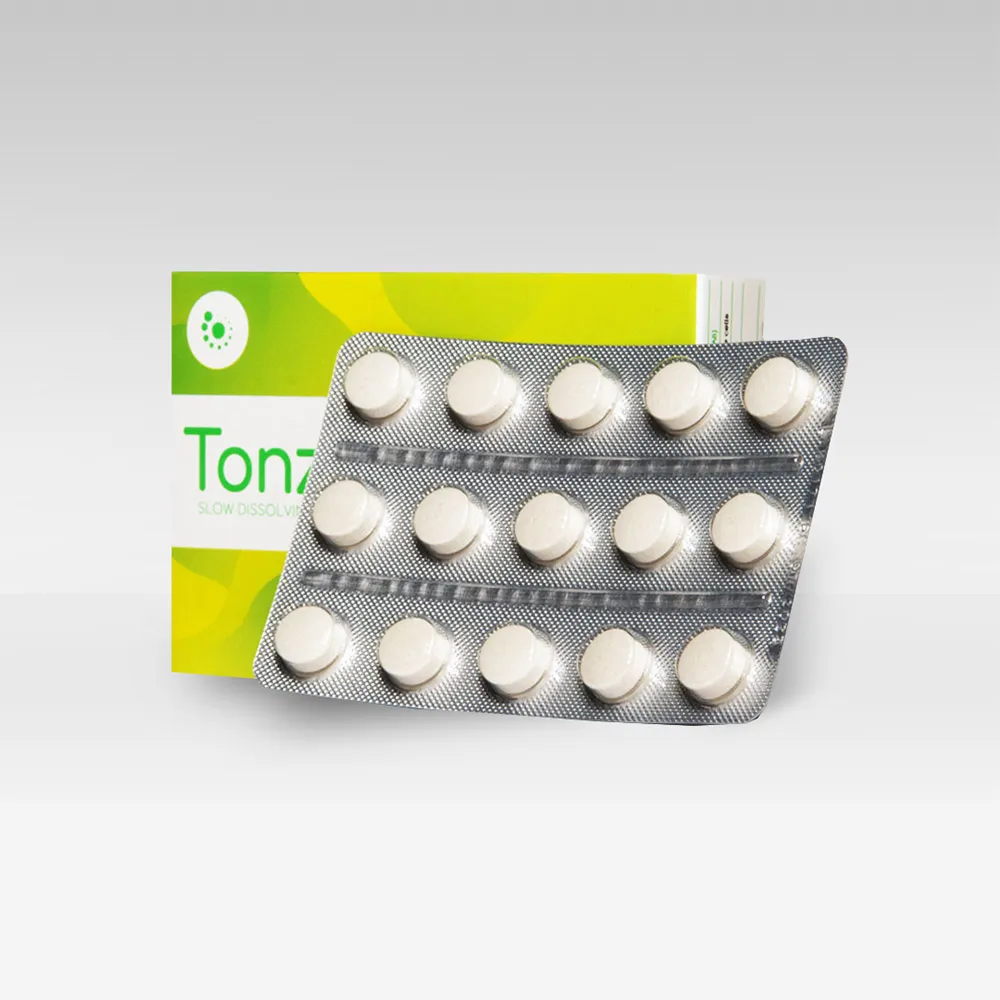 Tonzilette, tablete s počasnim raztapljanjem v ustih (30 tablet)