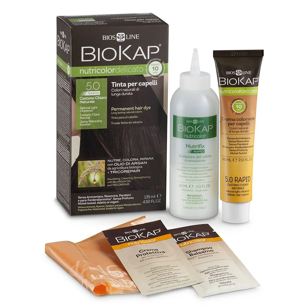 BioKap Nutricolor Delicato Rapid 6.3., set za hitro barvanje las - temno blond (1 set)