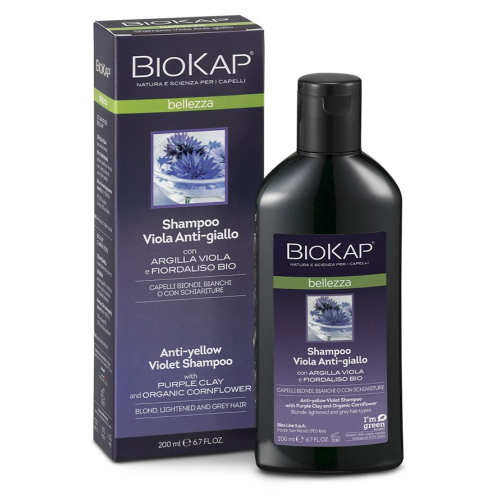 BioKap Viola Anti-giallo, šampon za lase proti rumenim odtenkom (200 ml)