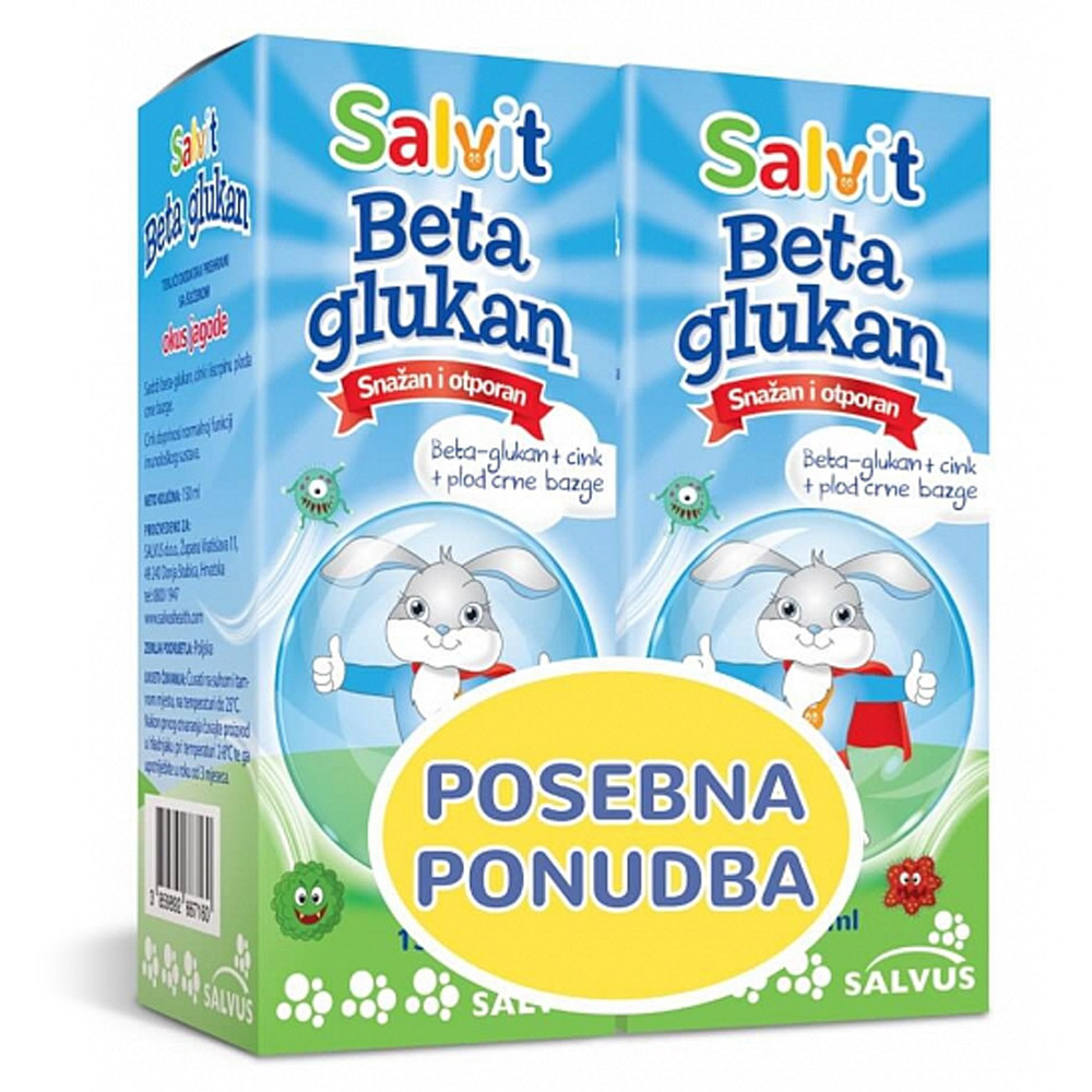 Salvit Beta Glukan, tekočina - paket (2 x 150 ml)