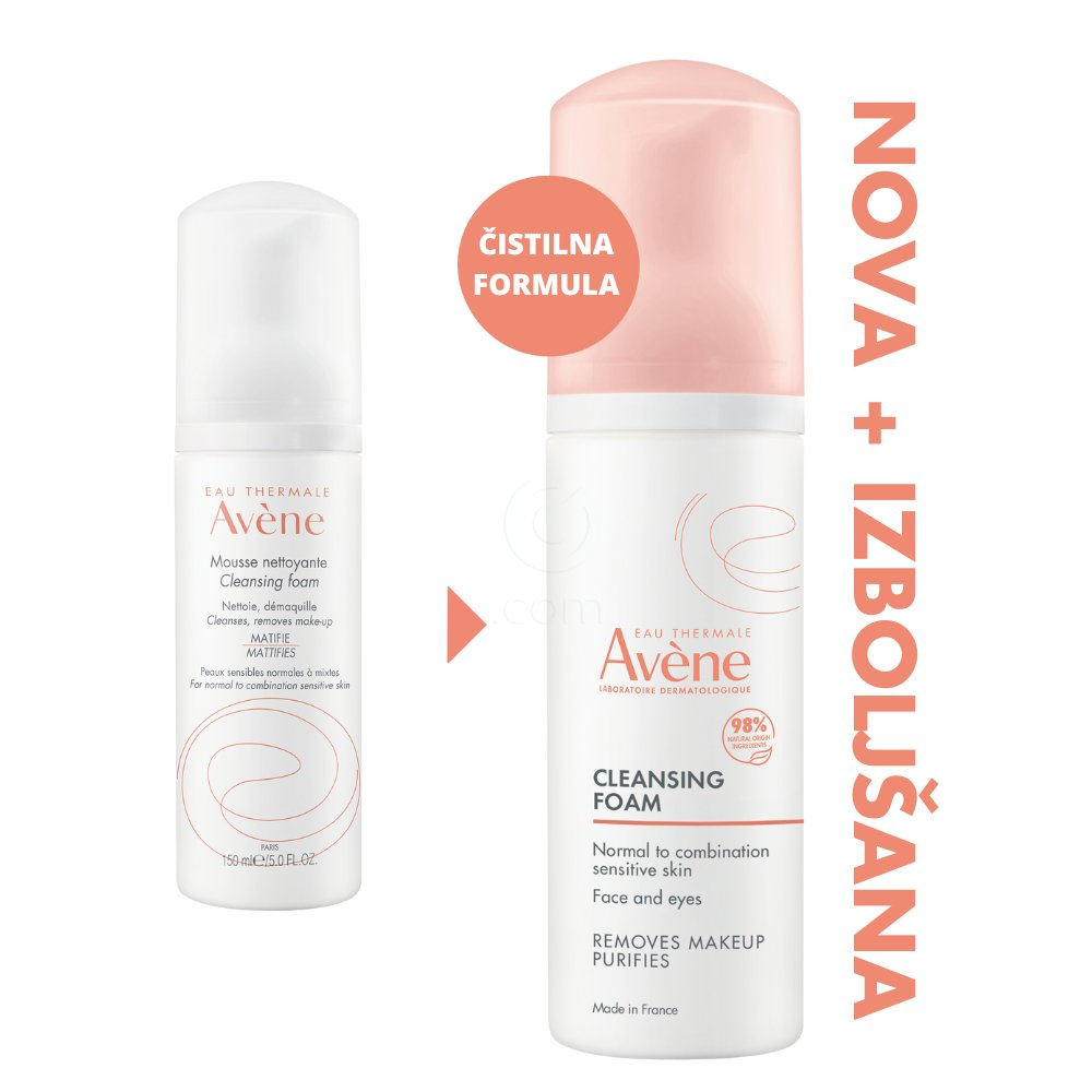 Avene pena za čiščenje kože (2 x 150 ml)
