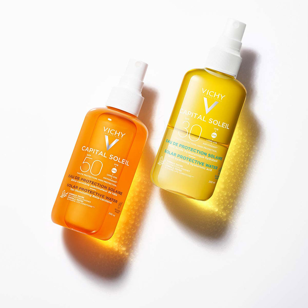 Vichy Capital Soleil, tonirana vodica za zaščito pred soncem - ZF30 (200 ml)