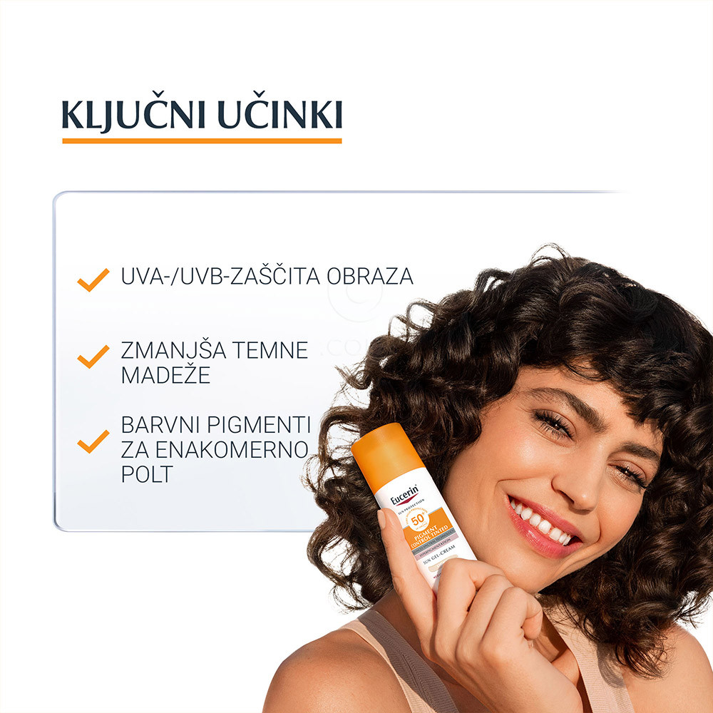 Eucerin Sun Pigment Control Tinted, obarvan fluid za zaščito pred soncem - light - ZF50+ (50 ml)