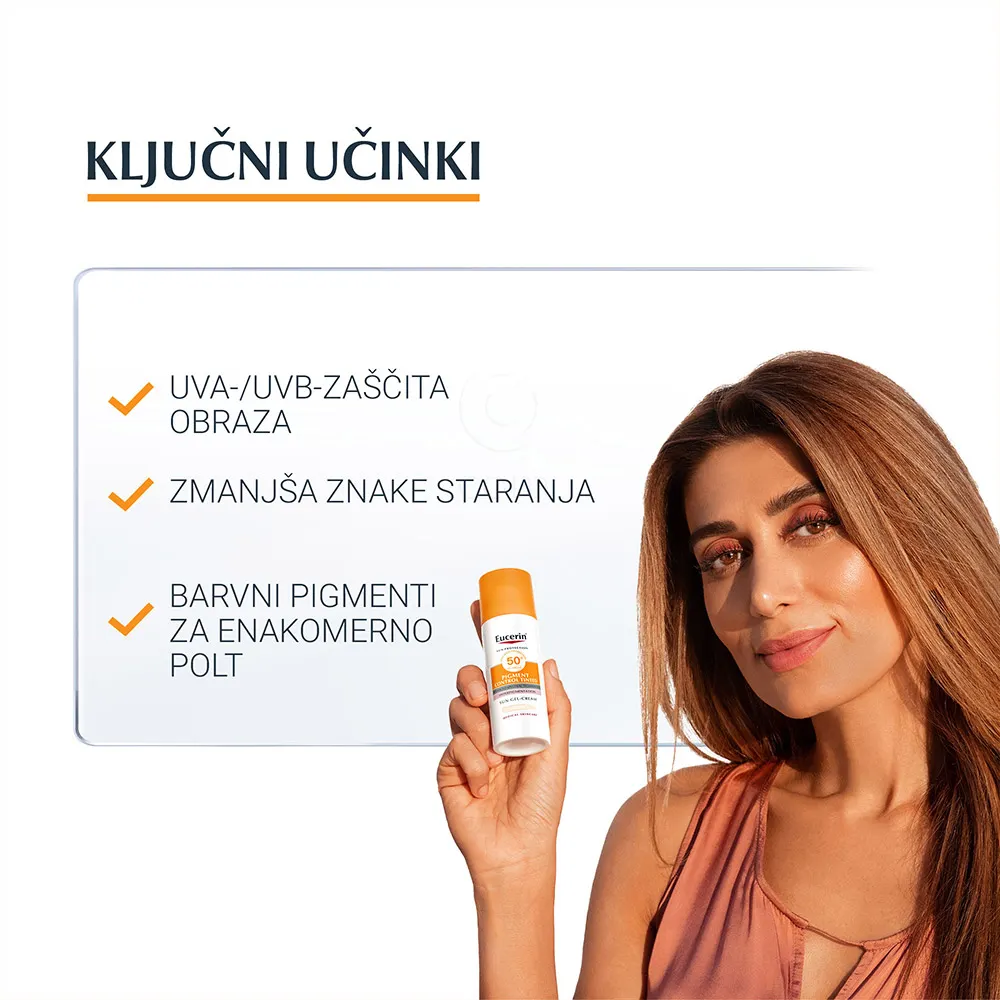 Eucerin Sun Photoaging Control, fluid za obraz v odtenku Light - ZF50+ (50 ml)