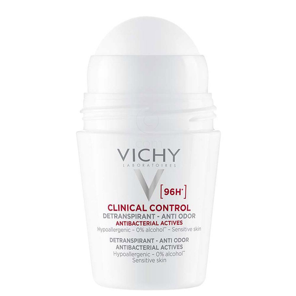 Vichy Clinical Control 96h Detranspirant, roll-on dezodorant proti neprijetnemu vonju - paket (2 x 50 ml)