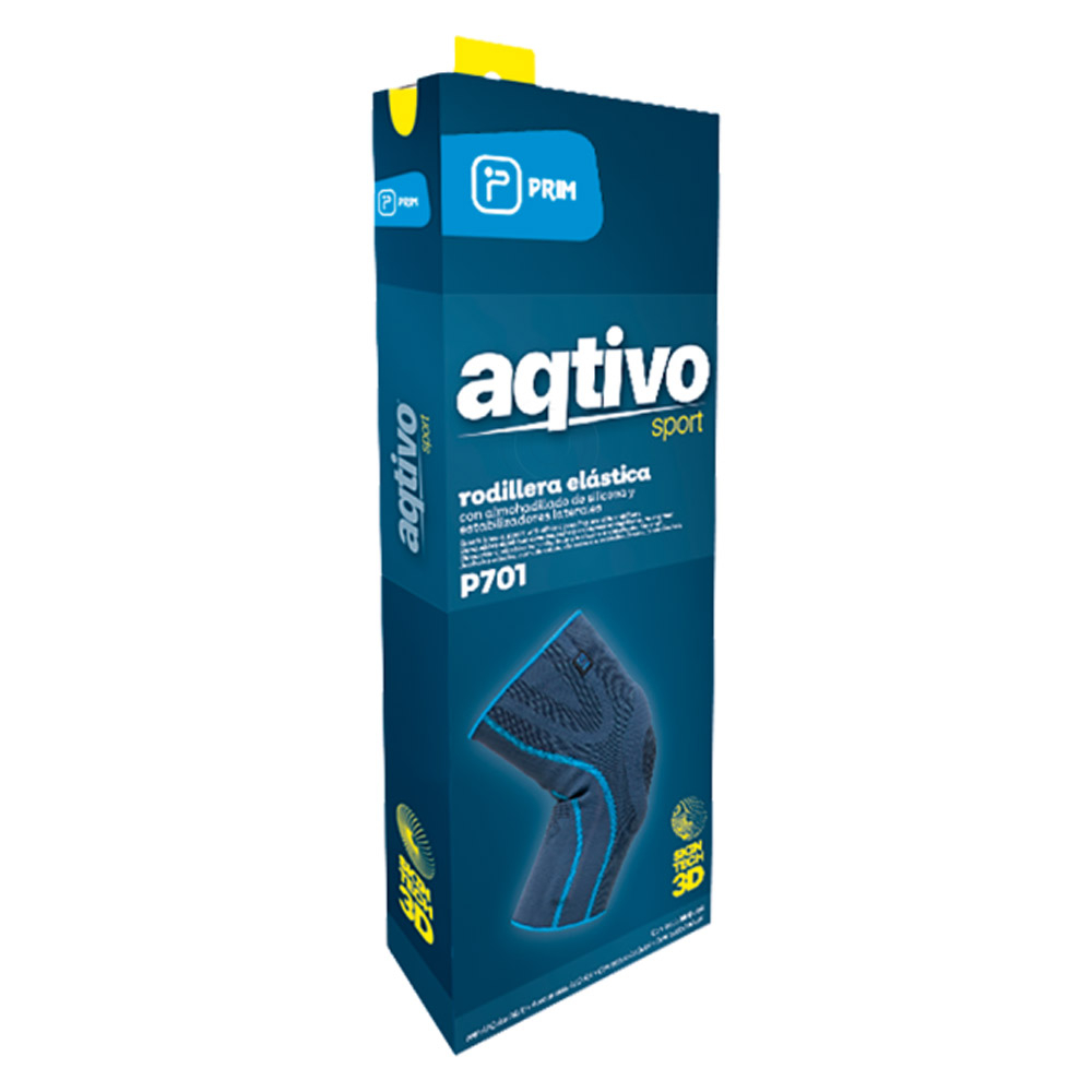 Aqtivo Sport P701 Prim, opora za koleno s silikonom - velikost M (1 opora)