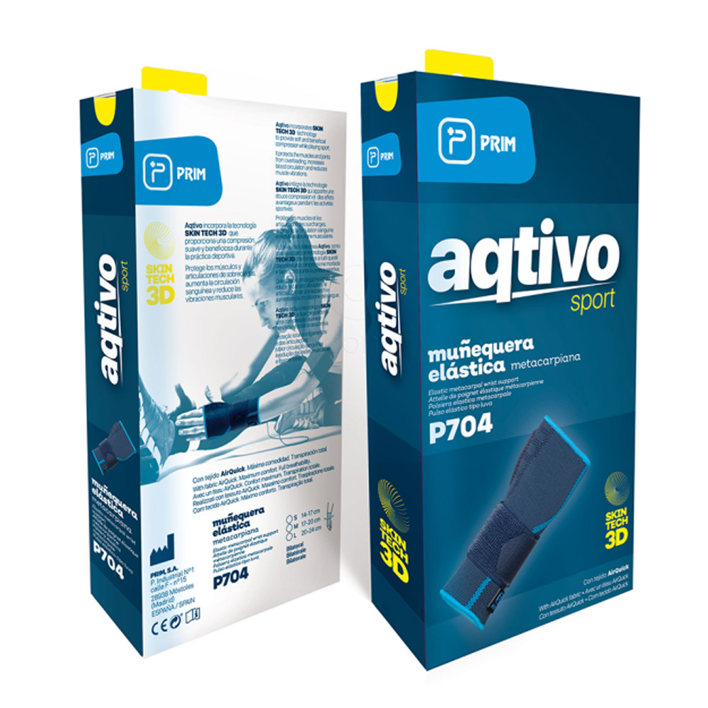 Aqtivo Sport P704 Prim, dolga opora za zapestje s trakom - velikost M (1 opora)