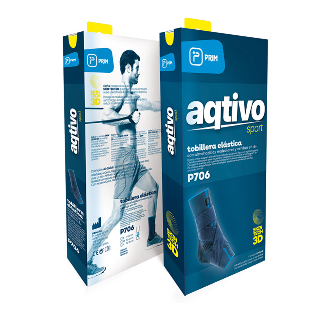 Aqtivo Sport P706 Prim, opora za gleženj s trakom - velikost S (1 opora)