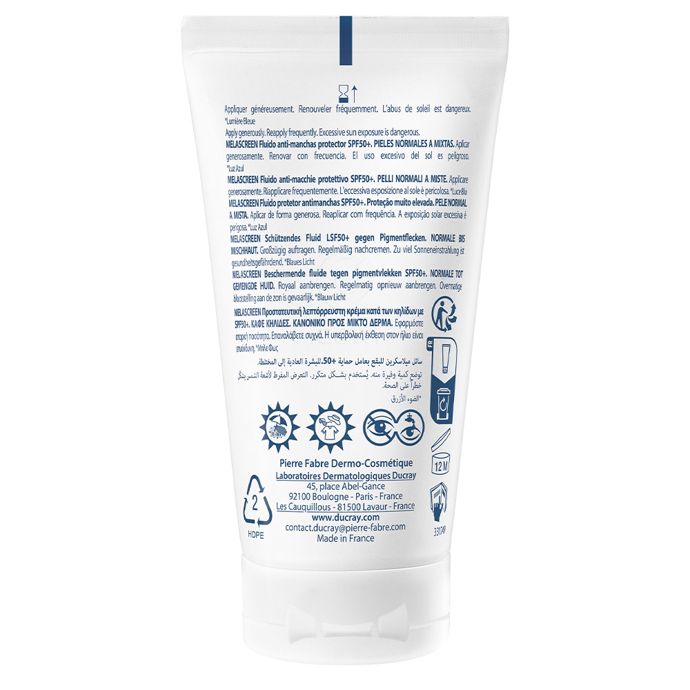 Ducray Melascreen UV, zaščitni fluid proti madežem - ZF50+ (50 ml)