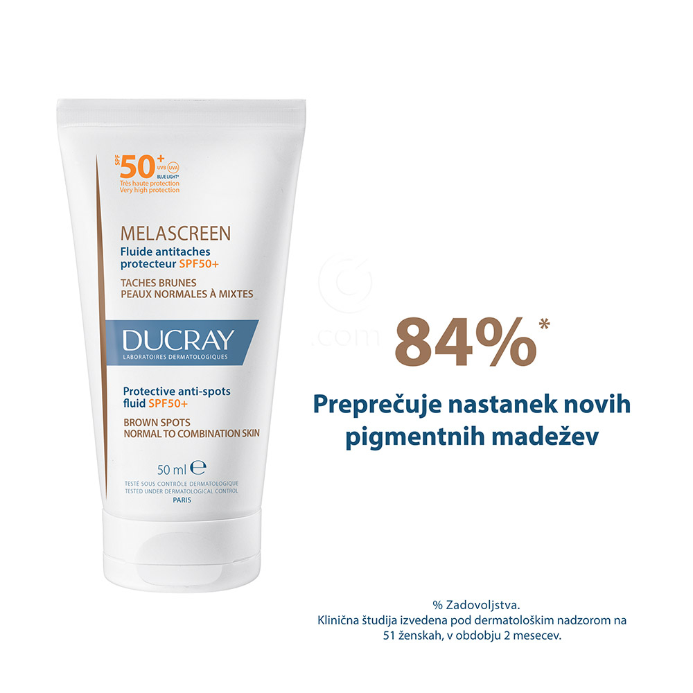 Ducray Melascreen UV, zaščitni fluid proti madežem - ZF50+ (50 ml)