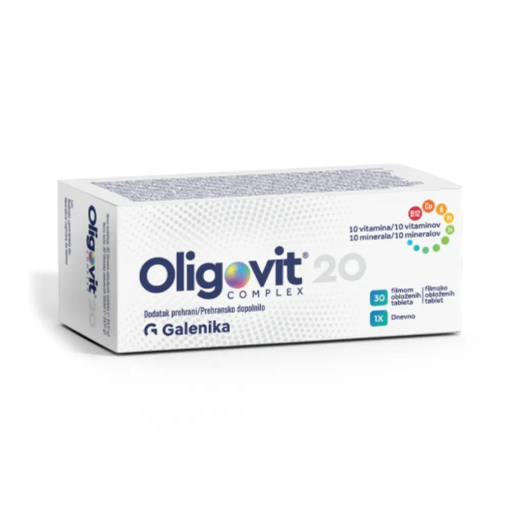 Oligovit Complex Galenika, filmsko obložene tablete (30 tablet)