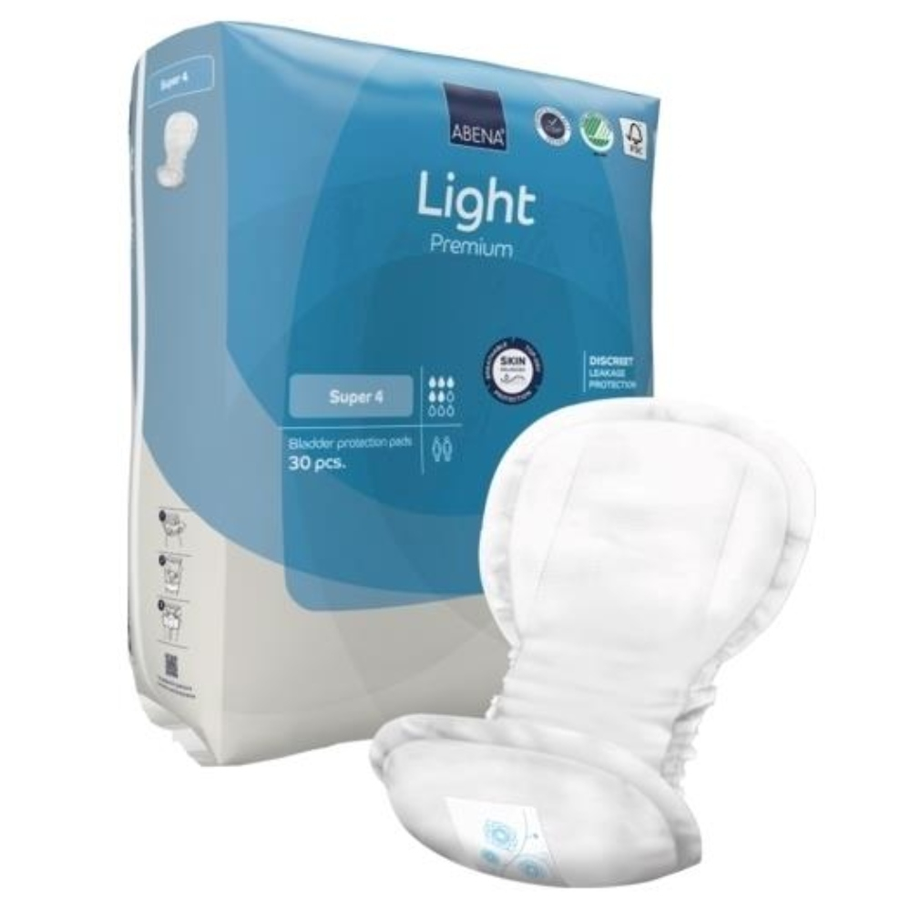 Abena Light Premium Super 4, predloge za srednjo inkotinenco (30 predlog)