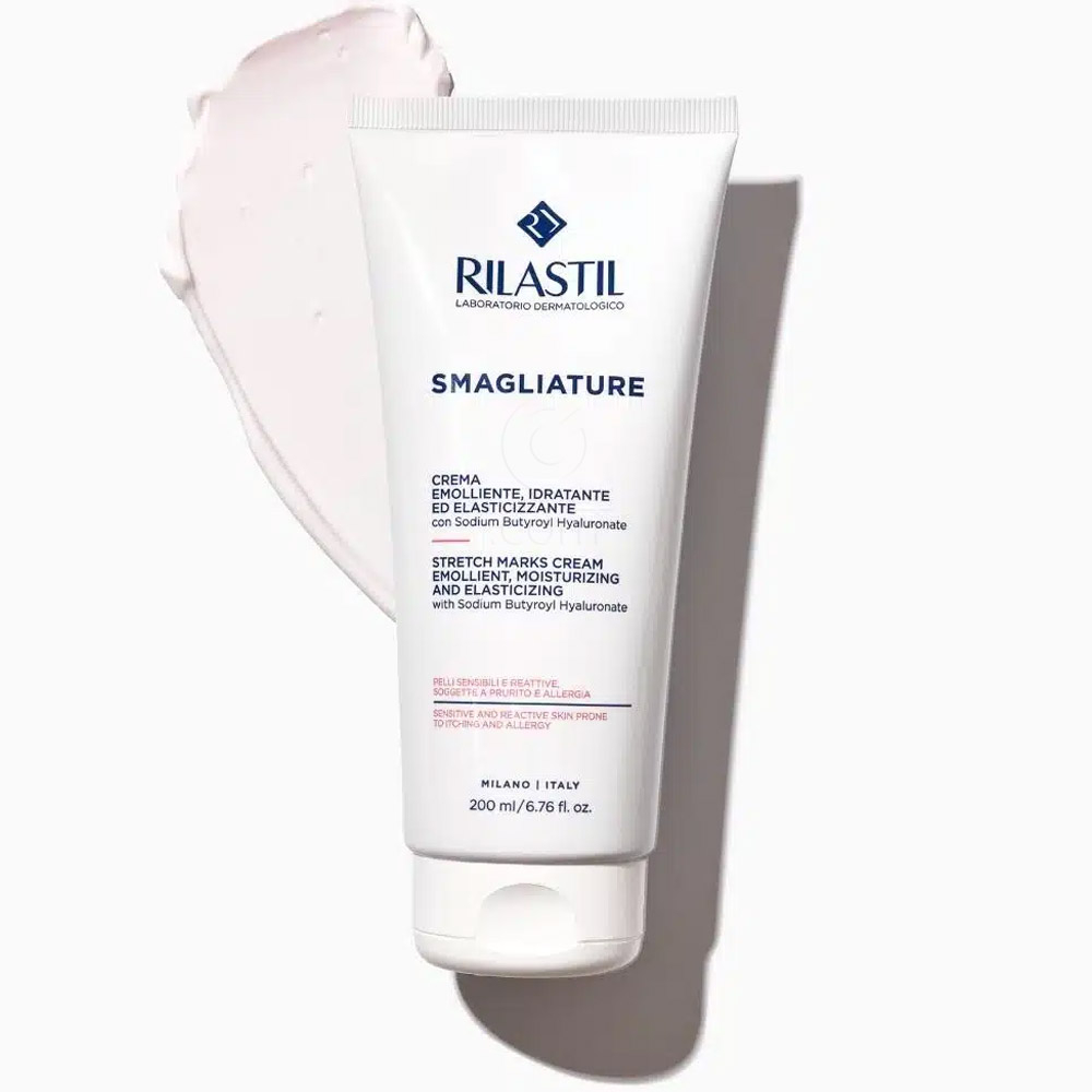 Rilastil Stretch Marks, krema proti strijam za občutljivo kožo (200 ml)