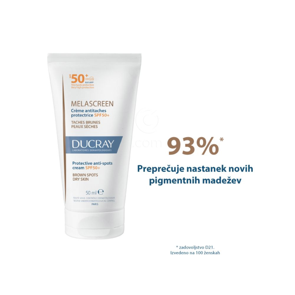 Ducray Melascreen, zaščitna krema proti madežem - ZF50+ (50 ml)