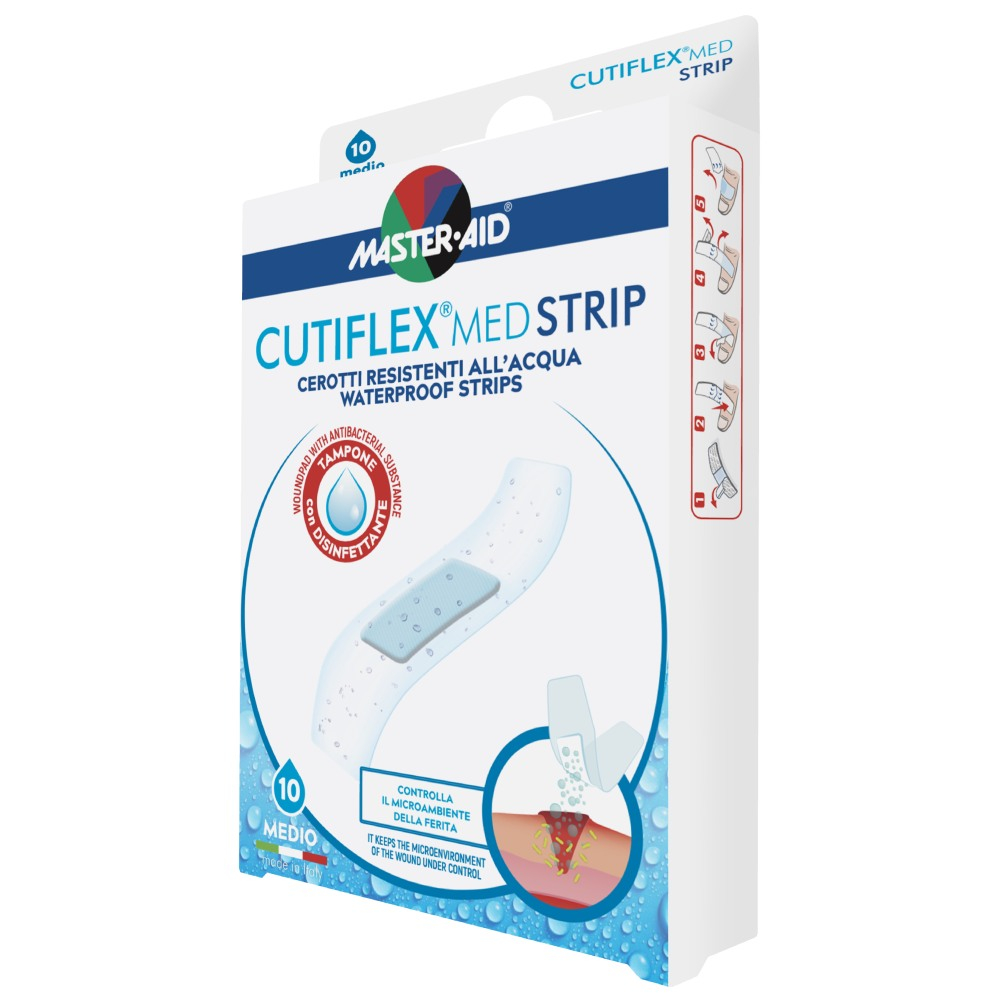 Master Aid Cutiflex Medium, vodooporni obliži (10 obližev)