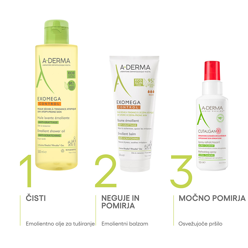 A-Derma Exomega Control, emolientni balzam (200 ml)