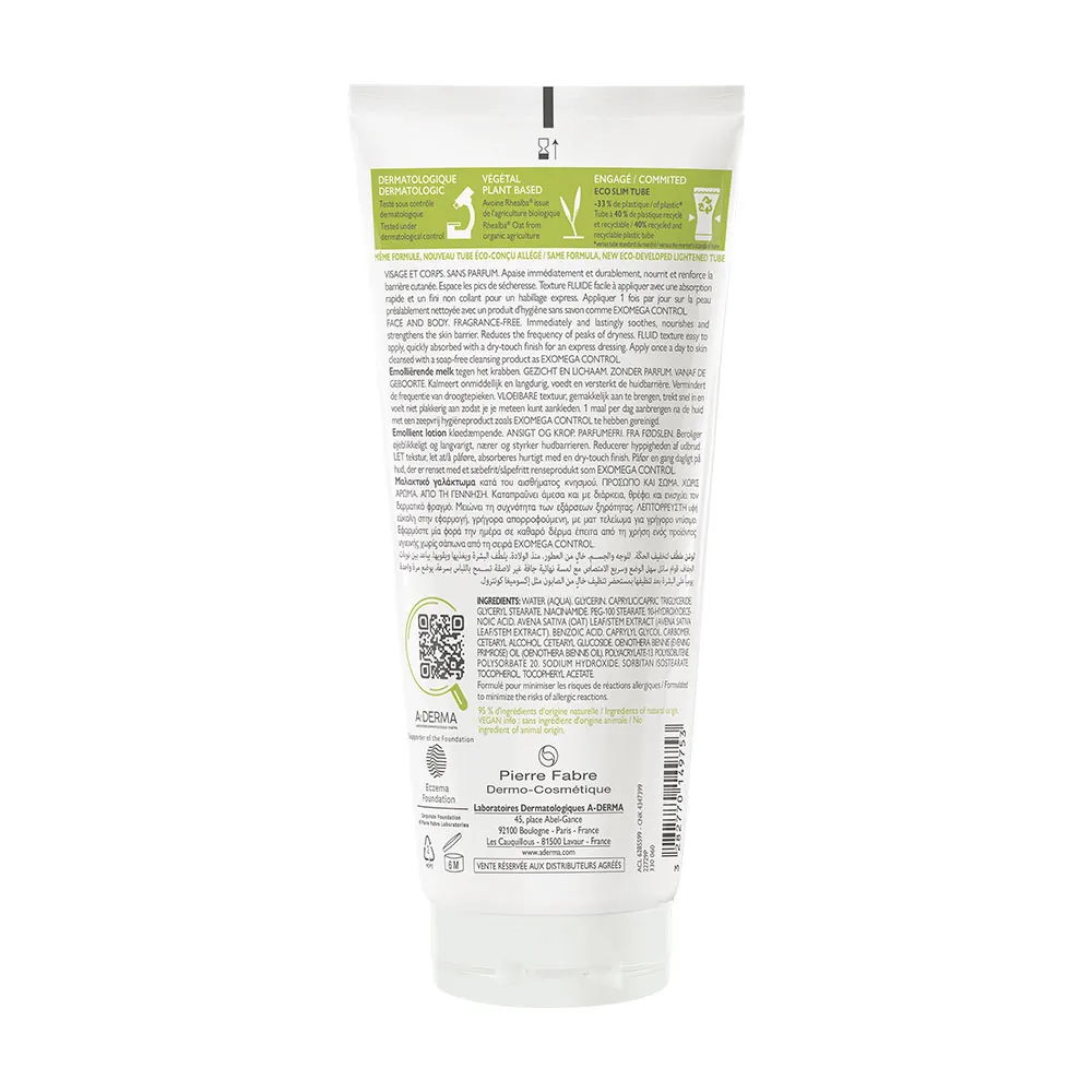 A-Derma Exomega Control, emolientni losjon (200 ml)