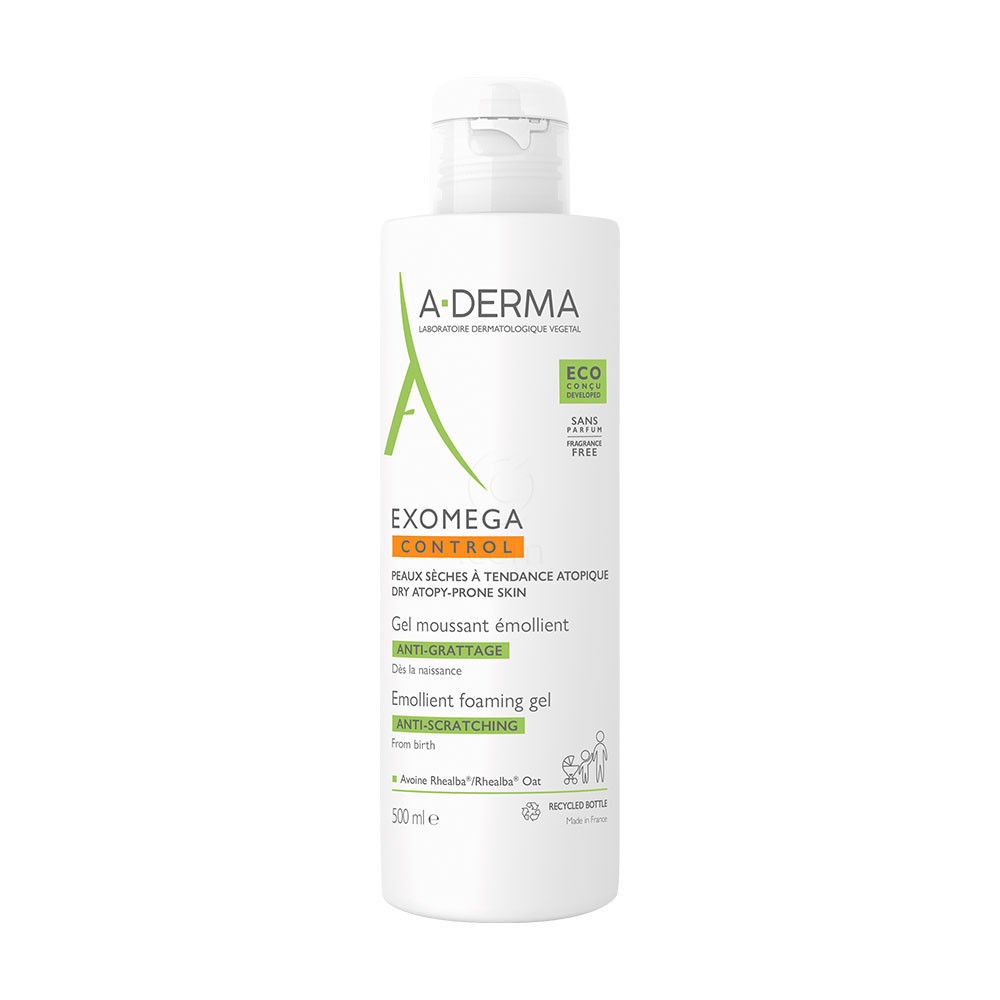 A-Derma Exomega Control, emolientni čistilni gel (500 ml)
