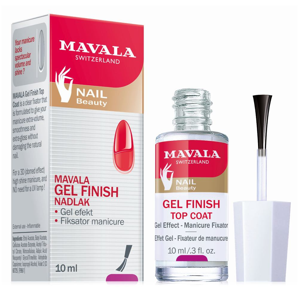 Mavala Gel Finish Top Coat, nadlak za gel efekt (10 ml)