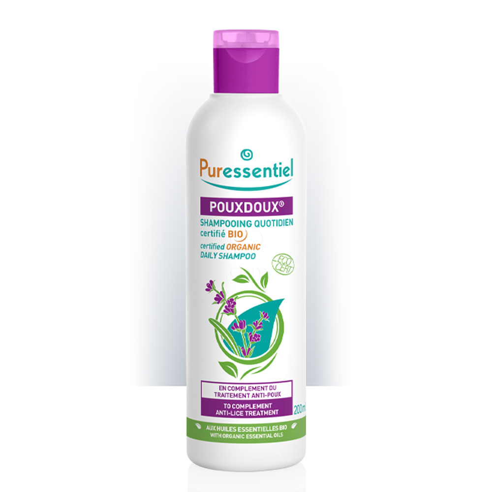Puressentiel Pouxdoux, organski šampon za vsakodnevno uporabo (200 ml)