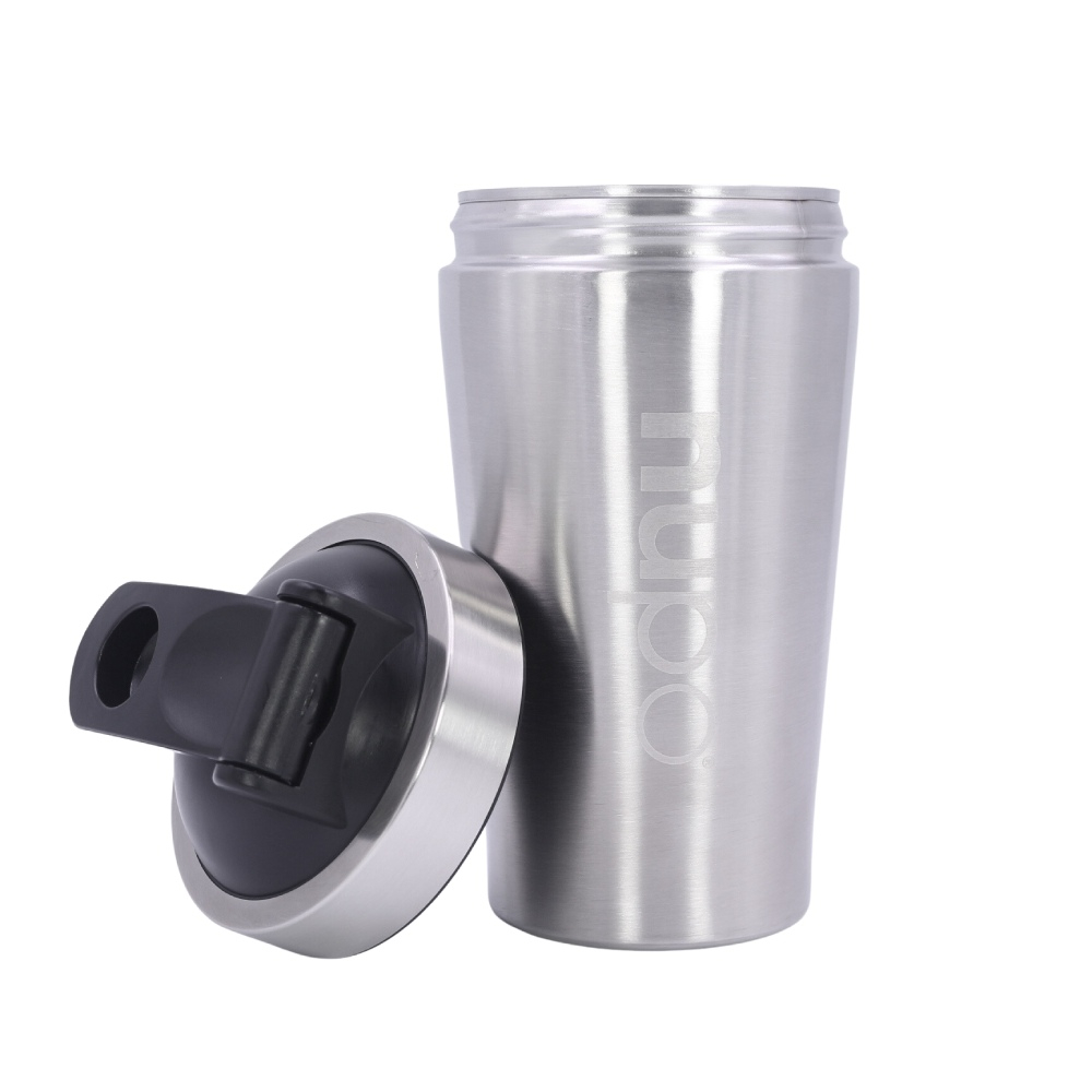 Nupo shaker, kovinski mešalec za pripravo napitkov - srebrna barva (1 mešalec - 500 ml)