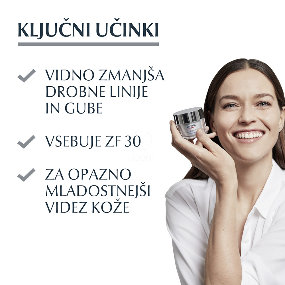 Eucerin Hyaluron-Filler, dnevna krema za vse tipe kože - ZF 30 - paket (2 x 50 ml)