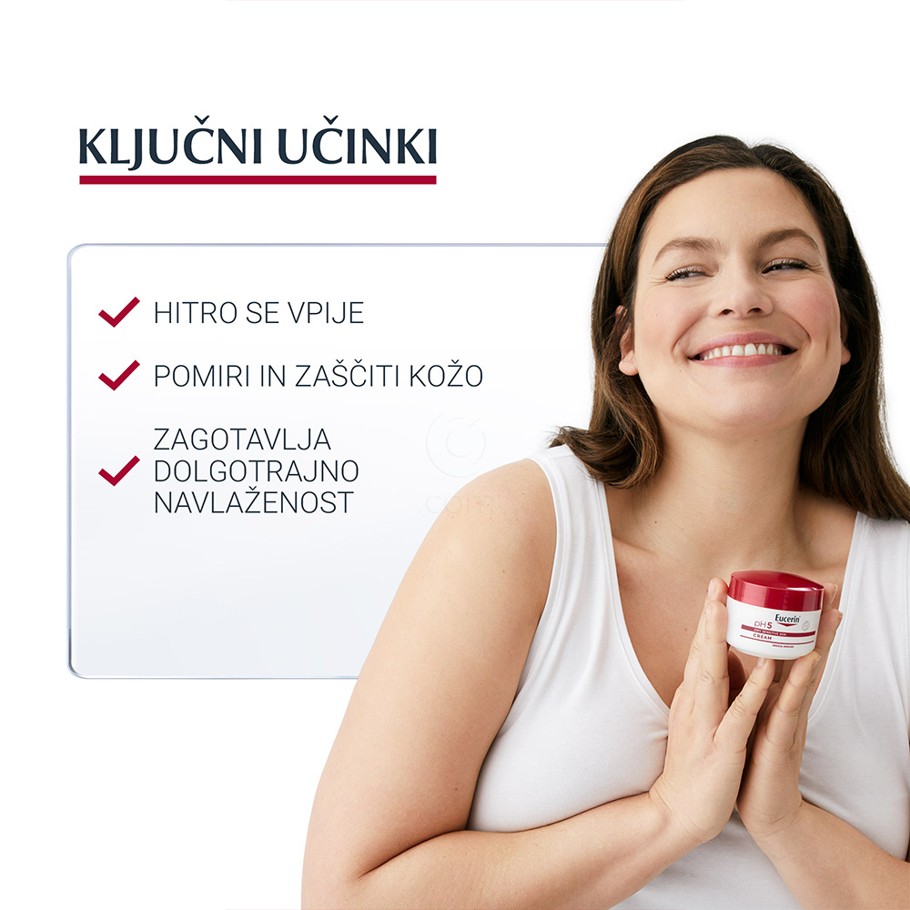 Eucerin pH5, krema za občutljivo kožo (75 ml)