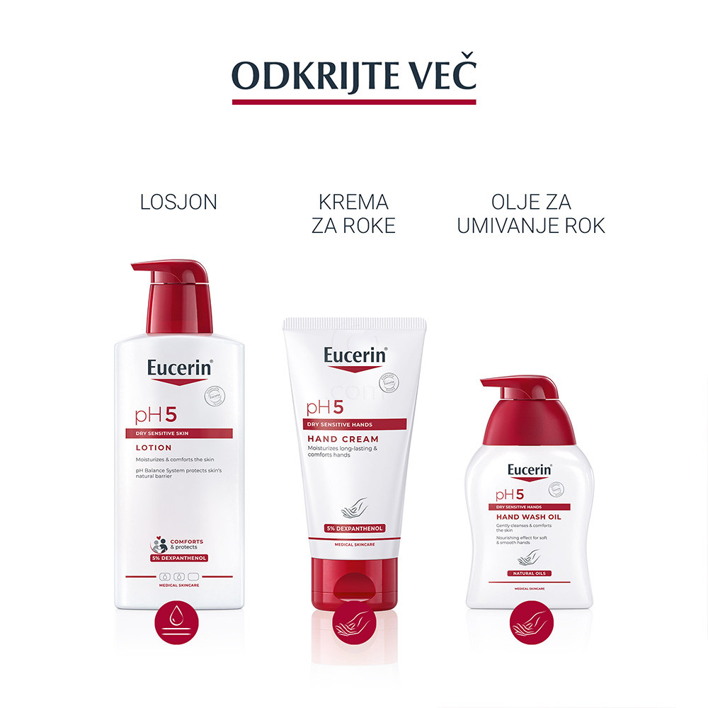 Eucerin pH5, olje za prhanje s pumpico (400 ml)