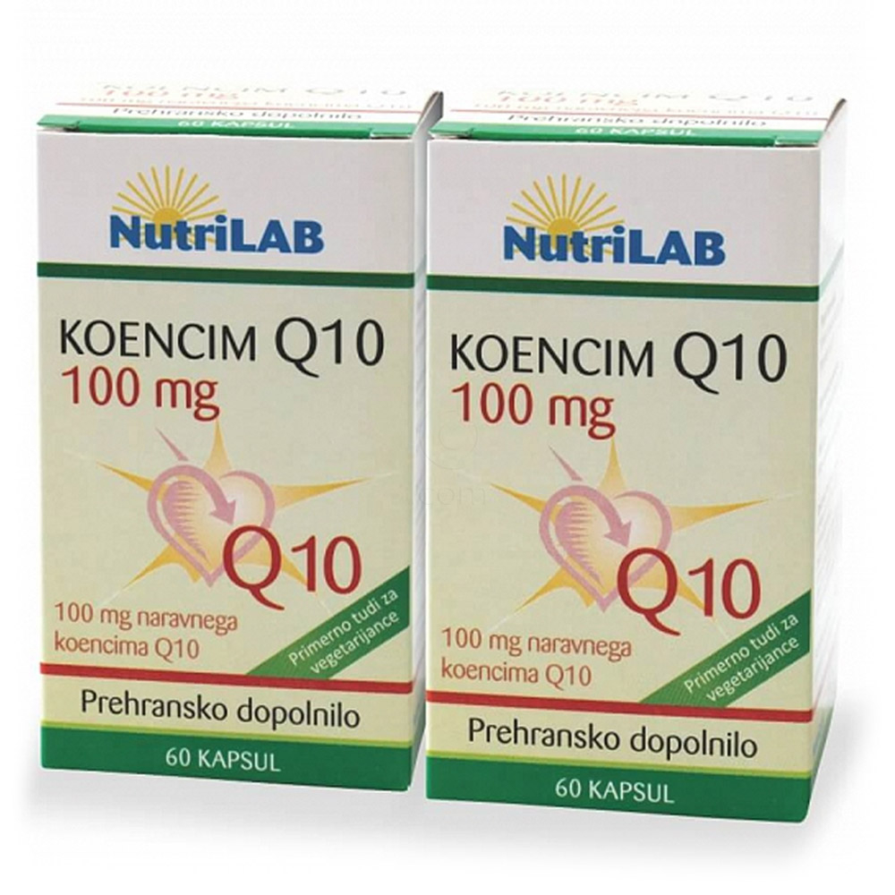 Nutrilab Koencim Q10 100 mg, kapsule - paket (2 x 60 kapsul)