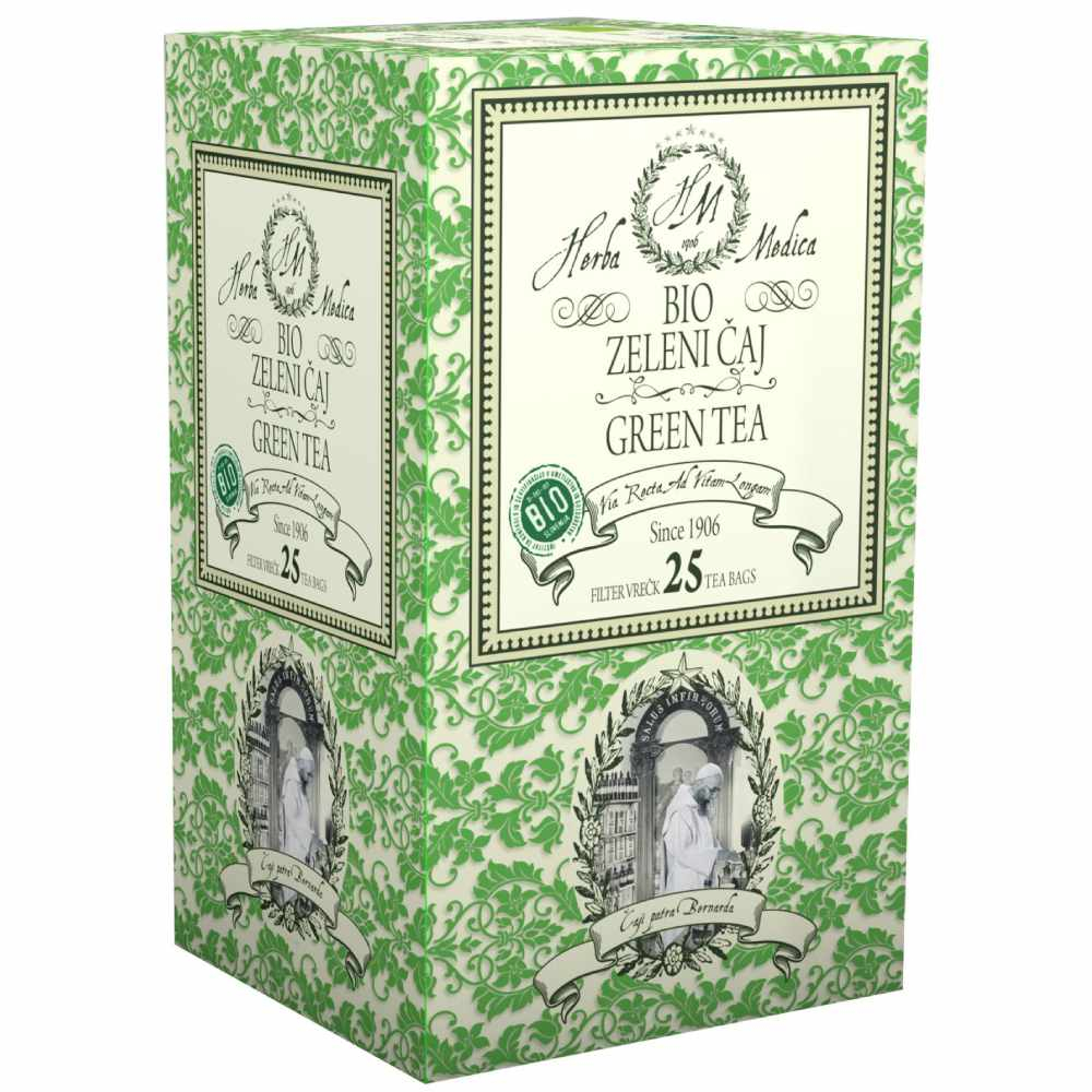 Herba Medica, BIO zeleni čaj - vrečke (25 vrečk)