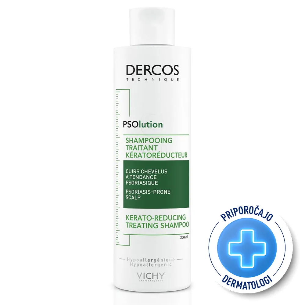 Vichy Dercos PSOlution, šampon za lasišče, nagnjeno k luskavici (200 ml)