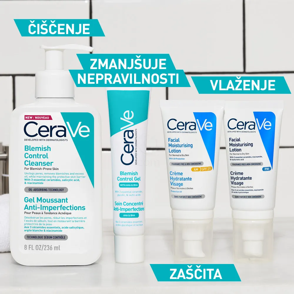 CeraVe, gel za obraz za kožo nagnjeno k nepravilnostim (40 ml)
