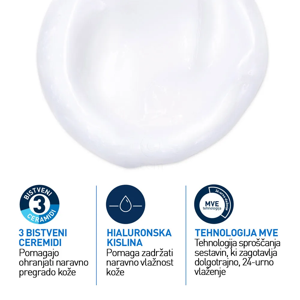 CeraVe, vlažilna čistilna emulzija za obraz za normalno do suho kožo (473 ml)