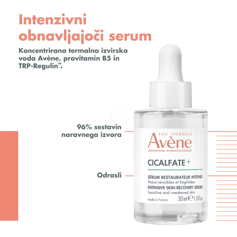 Avene Cicalfate+, intenzivni obnavljajoči serum (30 ml)