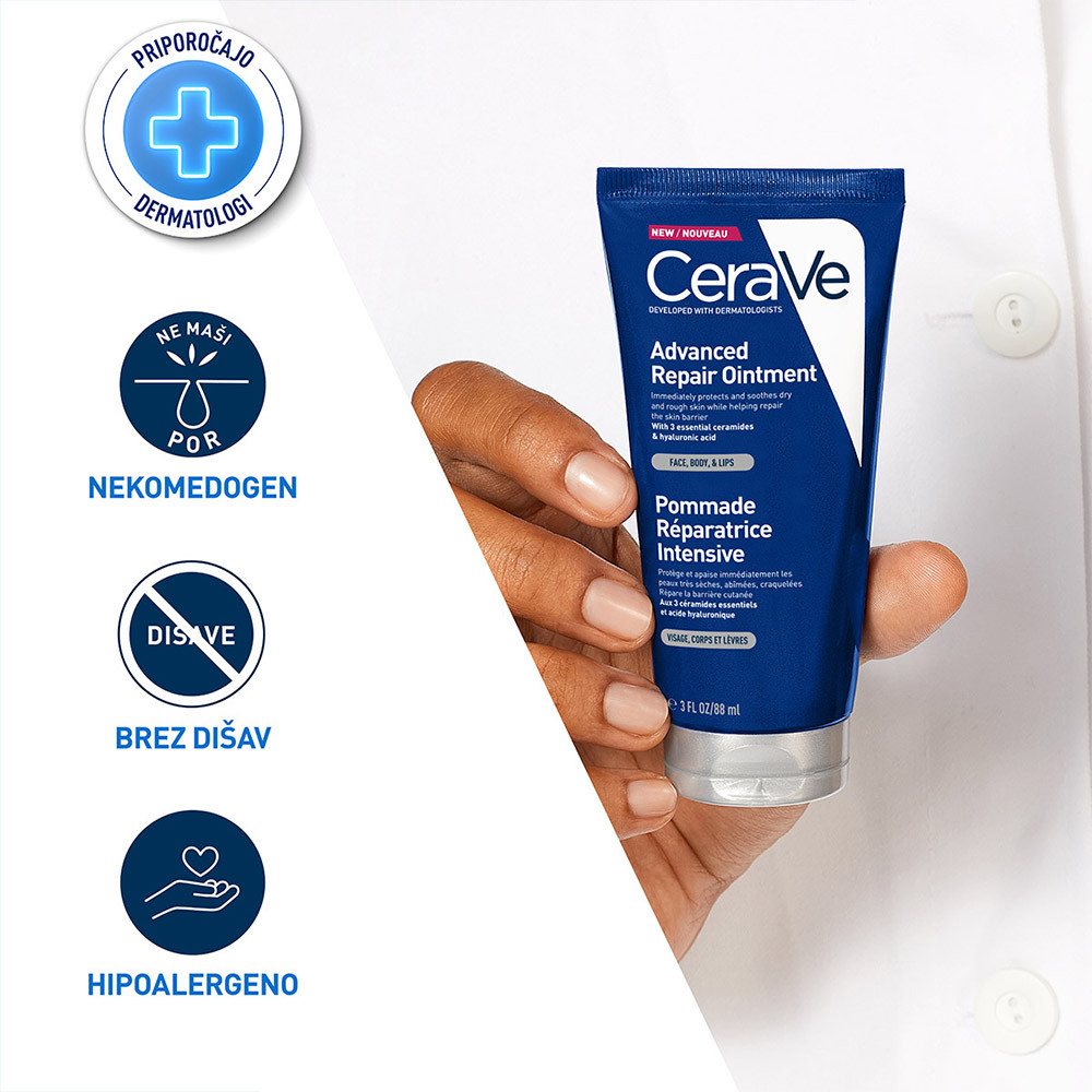 CeraVe, napredno obnovitveno mazilo za obnovo suhe ter hrapave kože (88 ml)
