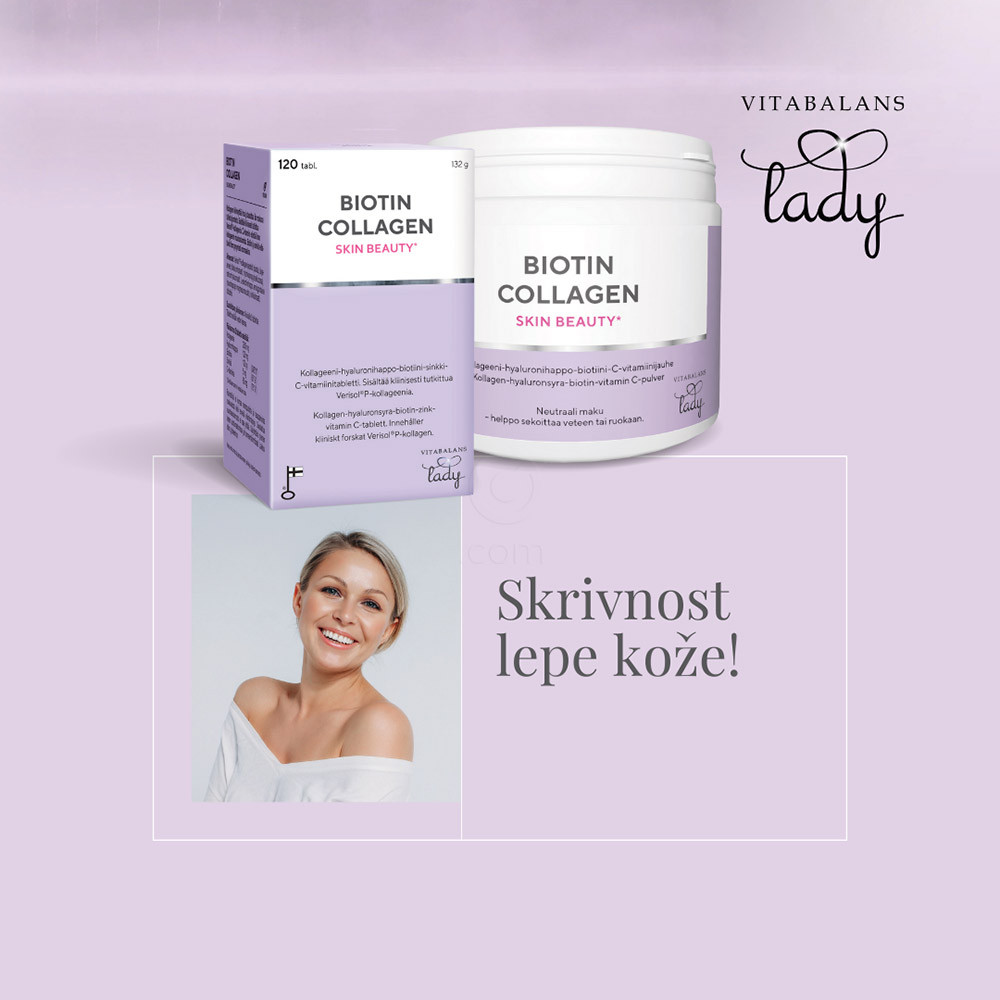 Skin Beauty Biotin Collagen Vitabalans Lady, tablete - paket (150 tablet)