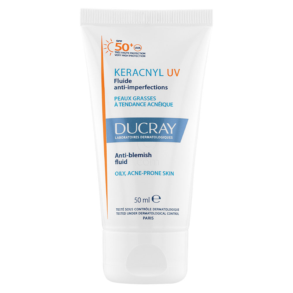 Ducray Keracnyl, UV fluid za zaščito kože pred soncem za obraz - ZF50+ (50 ml)