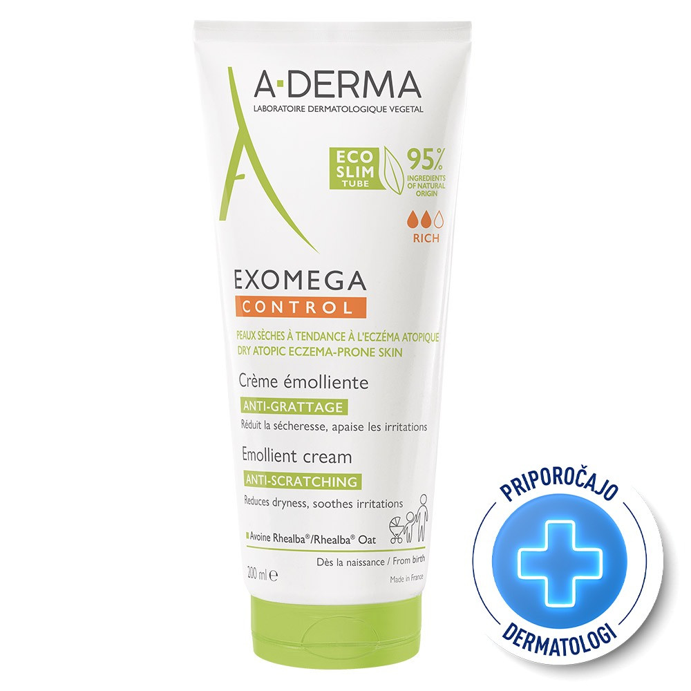 A-Derma Exomega Control, emolientna krema (200 ml)