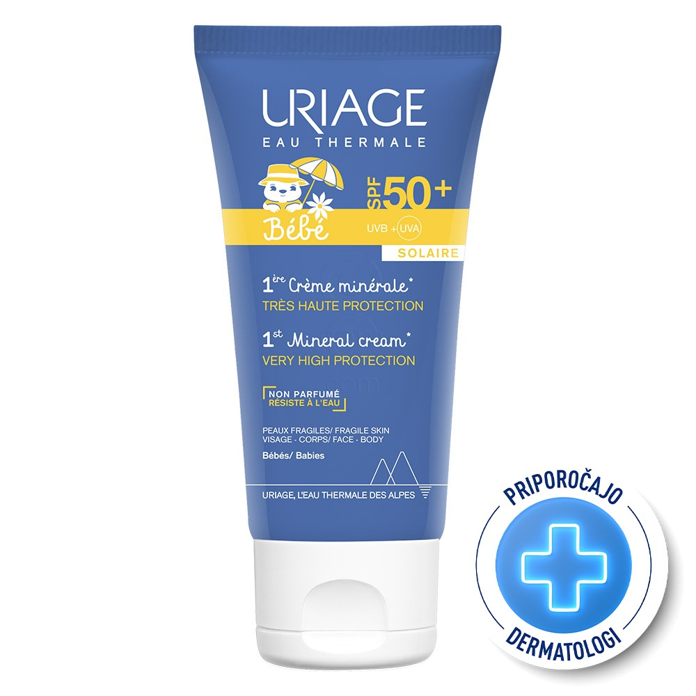 Uriage 1er Bébé, prva mineralna krema - ZF50+ (50 ml)