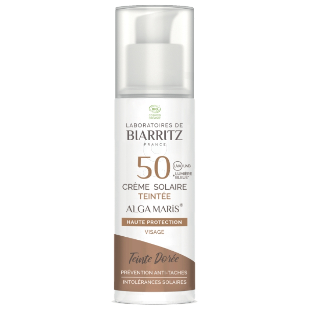 Biarritz BIO, tenirana krema za obraz za zaščito pred soncem - bež - ZF50 (50 ml)
